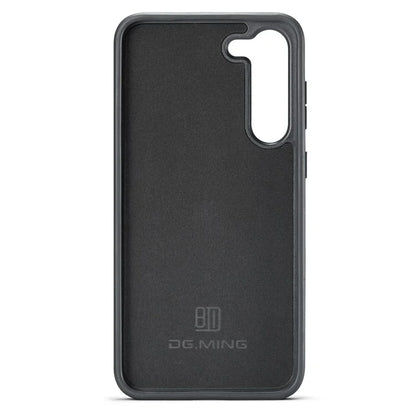 DG.MING For Samsung Galaxy S24 Case Anti-drop PU Leather Coating Phone Back Cover