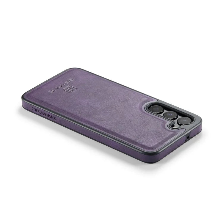 DG.MING For Samsung Galaxy S24 Case Anti-drop PU Leather Coating Phone Back Cover