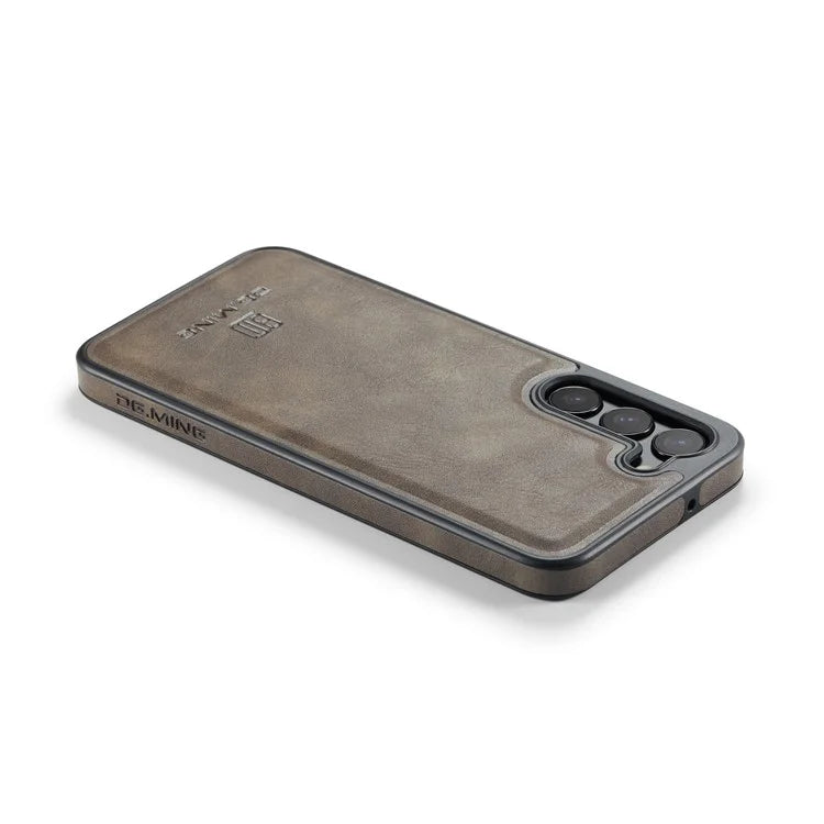 DG.MING For Samsung Galaxy S24+ Cell Phone Case Anti-drop PU Leather Coating Cover