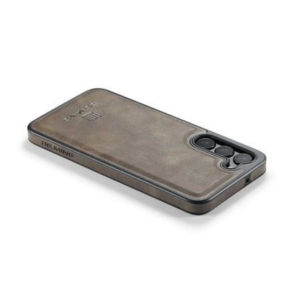 DG.MING For Samsung Galaxy S24+ Cell Phone Case Anti-drop PU Leather Coating Cover