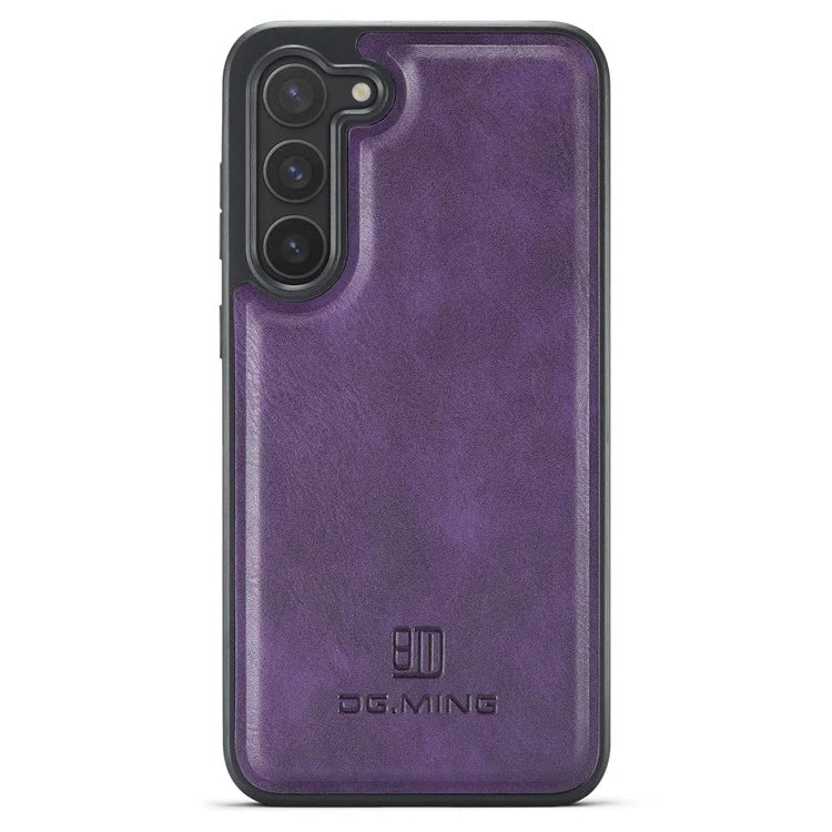 DG.MING For Samsung Galaxy S24+ Cell Phone Case Anti-drop PU Leather Coating Cover