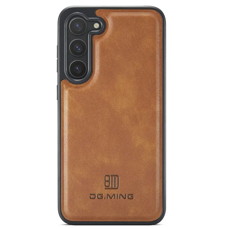 DG.MING For Samsung Galaxy S24+ Cell Phone Case Anti-drop PU Leather Coating Cover