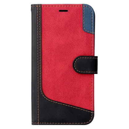 For Xiaomi Redmi 13C 4G / Poco C65 4G Phone Case PU Leather Three-color Splicing Flip Cover