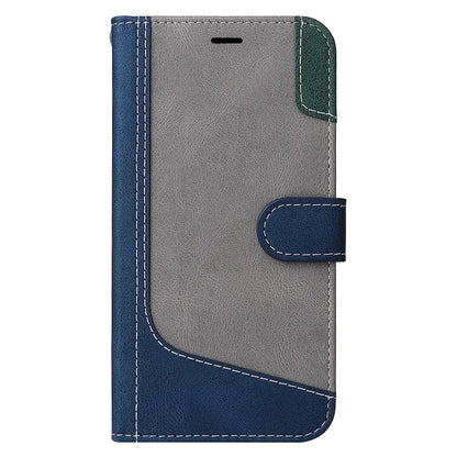 For Xiaomi Redmi 13C 4G / Poco C65 4G Phone Case PU Leather Three-color Splicing Flip Cover