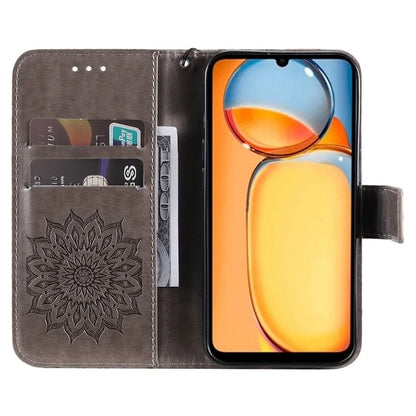 KT Imprinting Flower Series-1 For Xiaomi Redmi 13C 4G / Poco C65 4G Case Leather Wallet Phone Protector