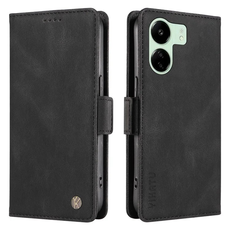 YIKATU YK-005 For Xiaomi Redmi 13C 4G / Poco C65 4G Case PU Leather Full Protection Phone Cover