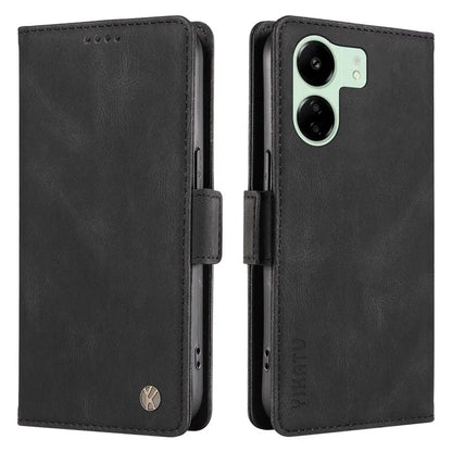 YIKATU YK-005 For Xiaomi Redmi 13C 4G / Poco C65 4G Case PU Leather Full Protection Phone Cover