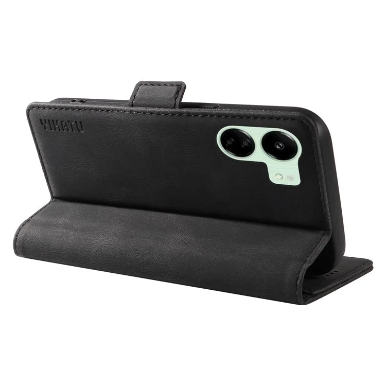 YIKATU YK-005 For Xiaomi Redmi 13C 4G / Poco C65 4G Case PU Leather Full Protection Phone Cover