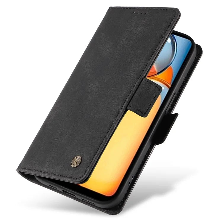 YIKATU YK-005 For Xiaomi Redmi 13C 4G / Poco C65 4G Case PU Leather Full Protection Phone Cover