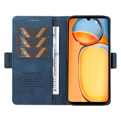 YIKATU YK-005 For Xiaomi Redmi 13C 4G / Poco C65 4G Case PU Leather Full Protection Phone Cover