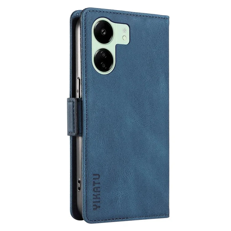 YIKATU YK-005 For Xiaomi Redmi 13C 4G / Poco C65 4G Case PU Leather Full Protection Phone Cover