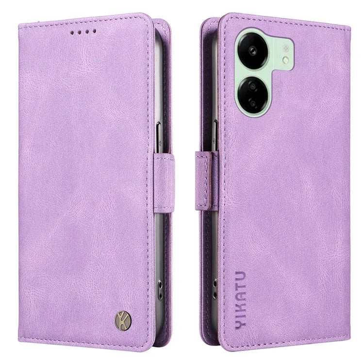 YIKATU YK-005 For Xiaomi Redmi 13C 4G / Poco C65 4G Case PU Leather Full Protection Phone Cover