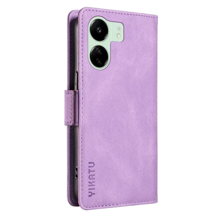 YIKATU YK-005 For Xiaomi Redmi 13C 4G / Poco C65 4G Case PU Leather Full Protection Phone Cover