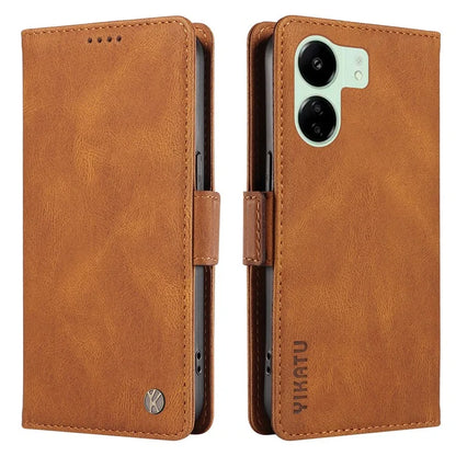 YIKATU YK-005 For Xiaomi Redmi 13C 4G / Poco C65 4G Case PU Leather Full Protection Phone Cover