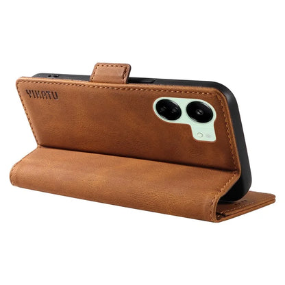 YIKATU YK-005 For Xiaomi Redmi 13C 4G / Poco C65 4G Case PU Leather Full Protection Phone Cover