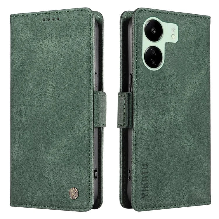 YIKATU YK-005 For Xiaomi Redmi 13C 4G / Poco C65 4G Case PU Leather Full Protection Phone Cover