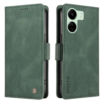 YIKATU YK-005 For Xiaomi Redmi 13C 4G / Poco C65 4G Case PU Leather Full Protection Phone Cover
