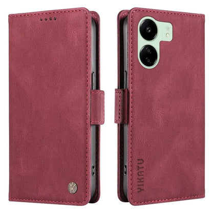 YIKATU YK-005 For Xiaomi Redmi 13C 4G / Poco C65 4G Case PU Leather Full Protection Phone Cover