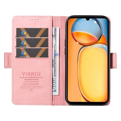 YIKATU YK-005 For Xiaomi Redmi 13C 4G / Poco C65 4G Case PU Leather Full Protection Phone Cover