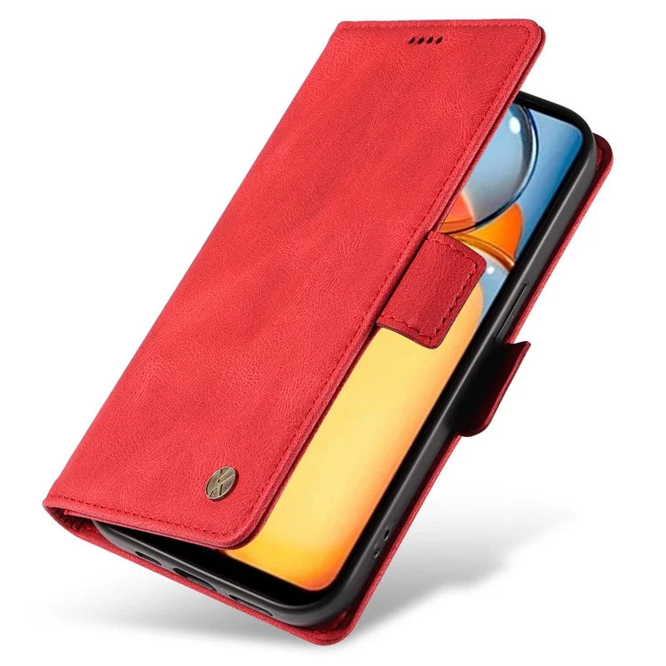 YIKATU YK-005 For Xiaomi Redmi 13C 4G / Poco C65 4G Case PU Leather Full Protection Phone Cover