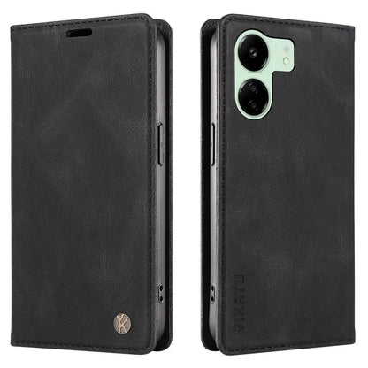 YIKATU YK-004 For Xiaomi Redmi 13C 4G / Poco C65 4G Wallet Case PU Leather Flip Folio Phone Cover