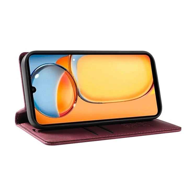 YIKATU YK-004 For Xiaomi Redmi 13C 4G / Poco C65 4G Wallet Case PU Leather Flip Folio Phone Cover