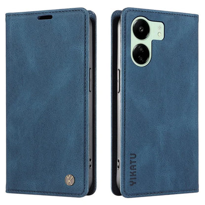 YIKATU YK-004 For Xiaomi Redmi 13C 4G / Poco C65 4G Wallet Case PU Leather Flip Folio Phone Cover