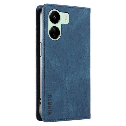 YIKATU YK-004 For Xiaomi Redmi 13C 4G / Poco C65 4G Wallet Case PU Leather Flip Folio Phone Cover