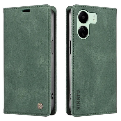 YIKATU YK-004 For Xiaomi Redmi 13C 4G / Poco C65 4G Wallet Case PU Leather Flip Folio Phone Cover