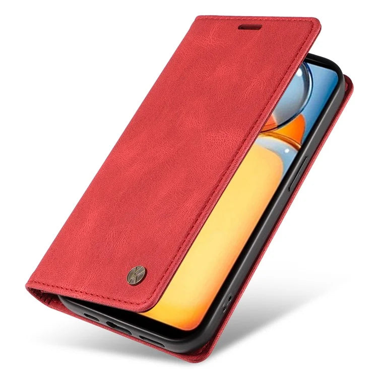 YIKATU YK-004 For Xiaomi Redmi 13C 4G / Poco C65 4G Wallet Case PU Leather Flip Folio Phone Cover