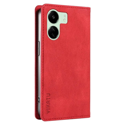 YIKATU YK-004 For Xiaomi Redmi 13C 4G / Poco C65 4G Wallet Case PU Leather Flip Folio Phone Cover
