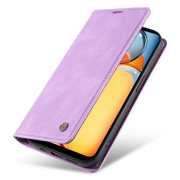 YIKATU YK-004 For Xiaomi Redmi 13C 4G / Poco C65 4G Wallet Case PU Leather Flip Folio Phone Cover