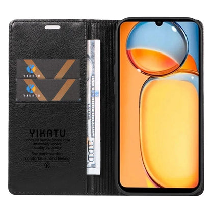 YIKATU YK-006 For Xiaomi Redmi 13C 4G / Poco C65 4G Wallet Case PU Leather Stand Phone Cover