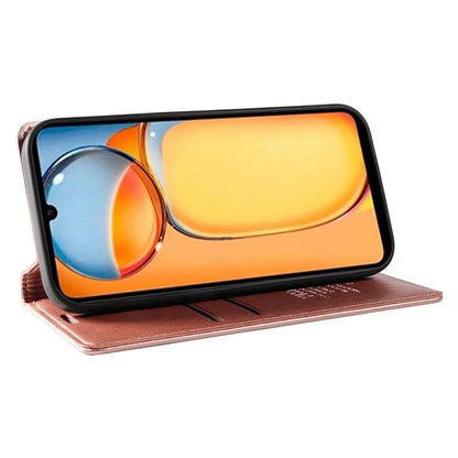 YIKATU YK-006 For Xiaomi Redmi 13C 4G / Poco C65 4G Wallet Case PU Leather Stand Phone Cover