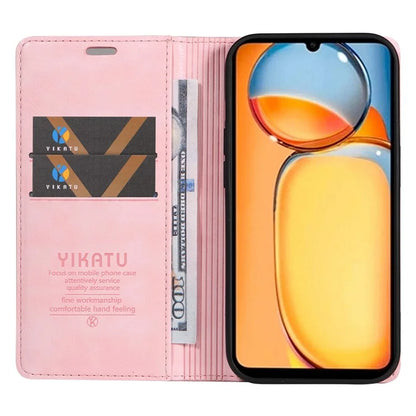 YIKATU YK-006 For Xiaomi Redmi 13C 4G / Poco C65 4G Wallet Case PU Leather Stand Phone Cover