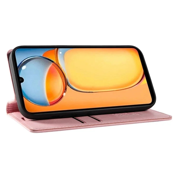 YIKATU YK-006 For Xiaomi Redmi 13C 4G / Poco C65 4G Wallet Case PU Leather Stand Phone Cover