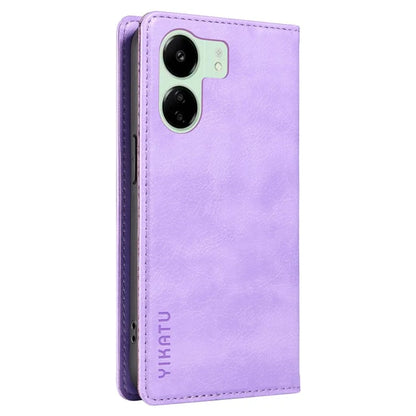 YIKATU YK-006 For Xiaomi Redmi 13C 4G / Poco C65 4G Wallet Case PU Leather Stand Phone Cover