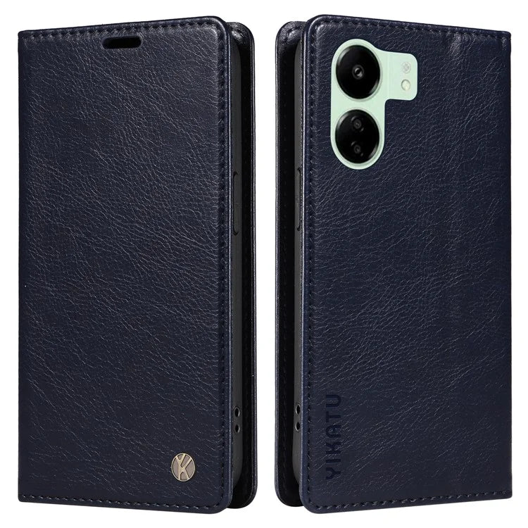 YIKATU YK-006 For Xiaomi Redmi 13C 4G / Poco C65 4G Wallet Case PU Leather Stand Phone Cover
