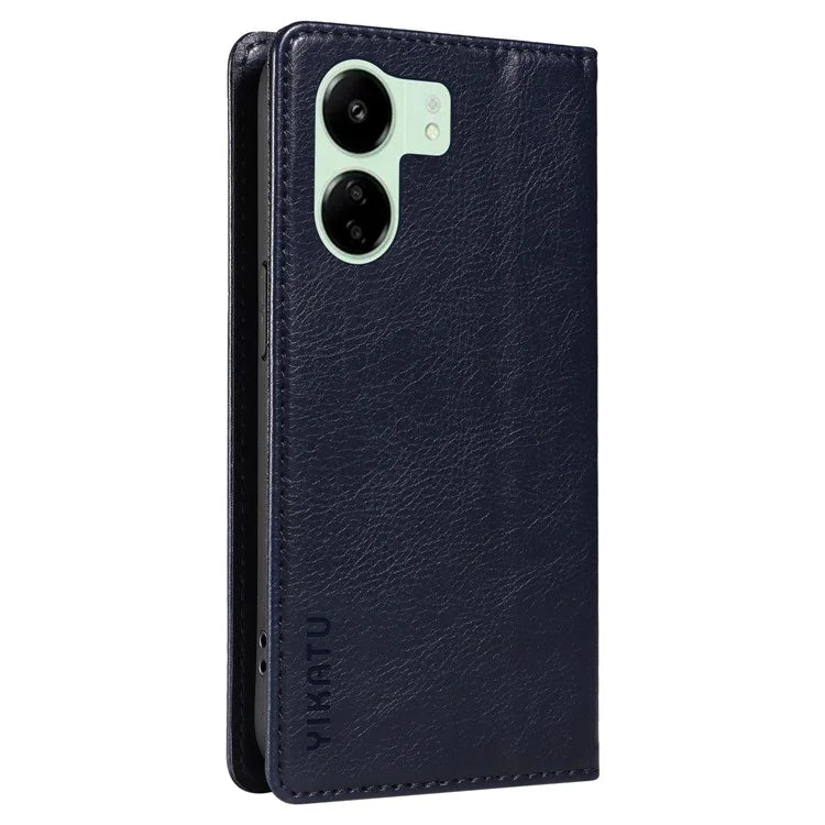 YIKATU YK-006 For Xiaomi Redmi 13C 4G / Poco C65 4G Wallet Case PU Leather Stand Phone Cover
