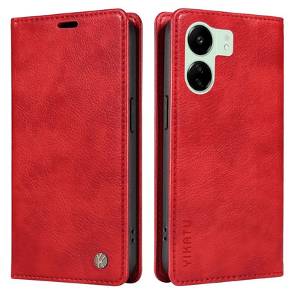 YIKATU YK-006 For Xiaomi Redmi 13C 4G / Poco C65 4G Wallet Case PU Leather Stand Phone Cover