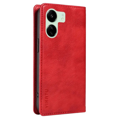 YIKATU YK-006 For Xiaomi Redmi 13C 4G / Poco C65 4G Wallet Case PU Leather Stand Phone Cover