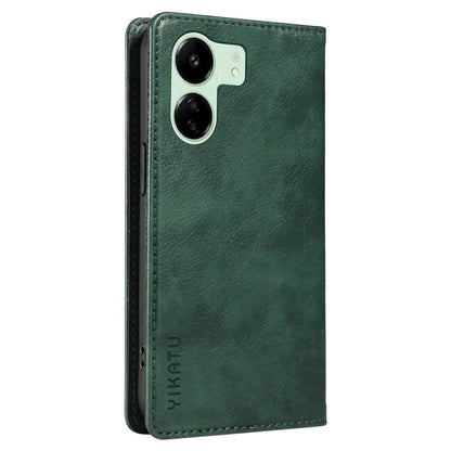 YIKATU YK-006 For Xiaomi Redmi 13C 4G / Poco C65 4G Wallet Case PU Leather Stand Phone Cover