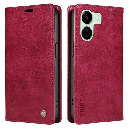 YIKATU YK-006 For Xiaomi Redmi 13C 4G / Poco C65 4G Wallet Case PU Leather Stand Phone Cover