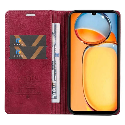 YIKATU YK-006 For Xiaomi Redmi 13C 4G / Poco C65 4G Wallet Case PU Leather Stand Phone Cover