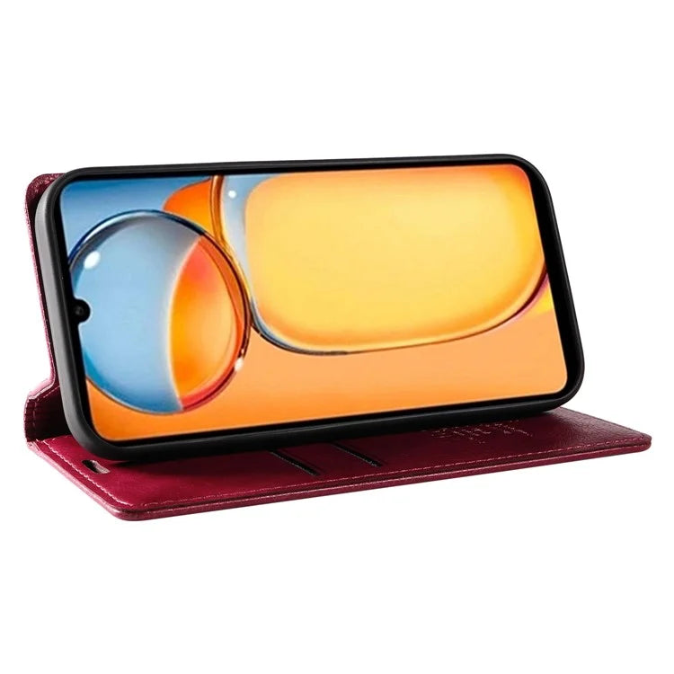 YIKATU YK-006 For Xiaomi Redmi 13C 4G / Poco C65 4G Wallet Case PU Leather Stand Phone Cover