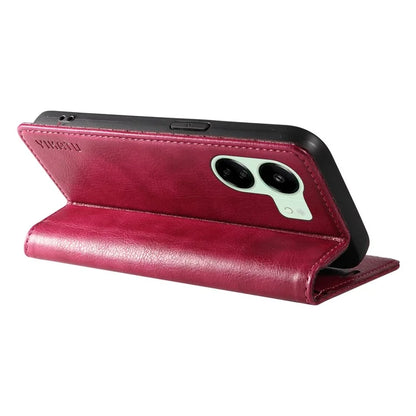 YIKATU YK-006 For Xiaomi Redmi 13C 4G / Poco C65 4G Wallet Case PU Leather Stand Phone Cover