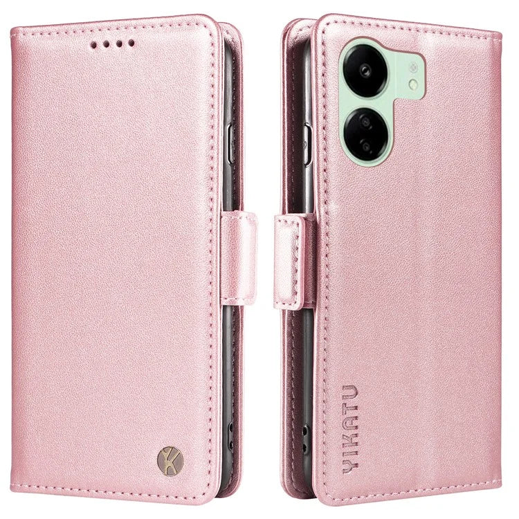YIKATU YK-003 For Xiaomi Redmi 13C 4G / Poco C65 4G Case PU Leather Stand Phone Cover