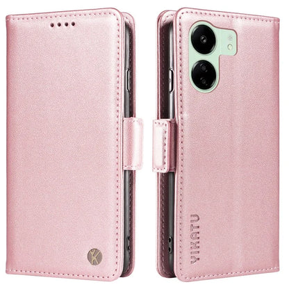 YIKATU YK-003 For Xiaomi Redmi 13C 4G / Poco C65 4G Case PU Leather Stand Phone Cover