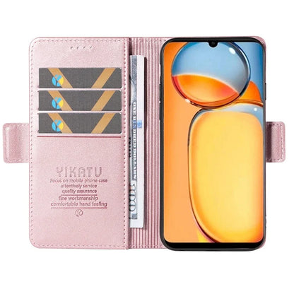 YIKATU YK-003 For Xiaomi Redmi 13C 4G / Poco C65 4G Case PU Leather Stand Phone Cover