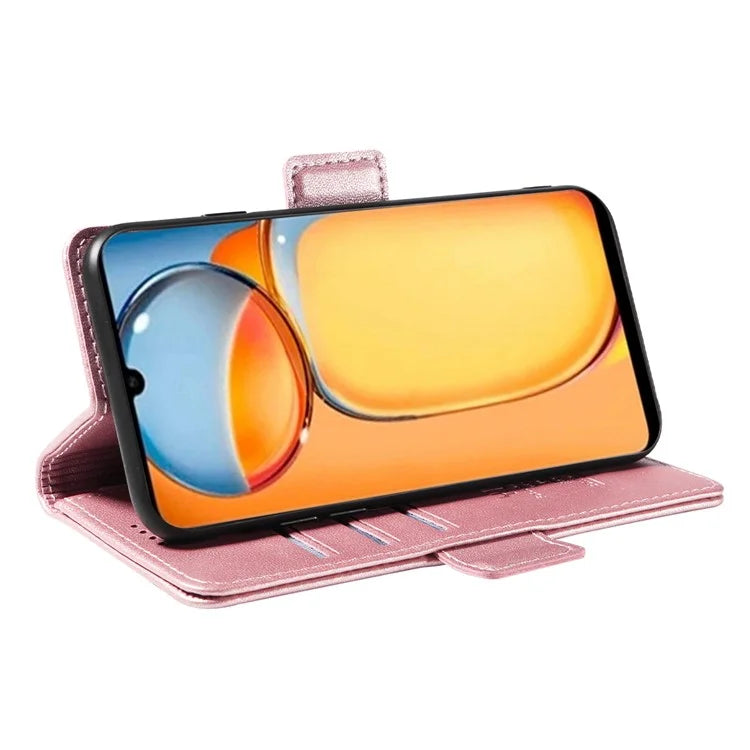 YIKATU YK-003 For Xiaomi Redmi 13C 4G / Poco C65 4G Case PU Leather Stand Phone Cover